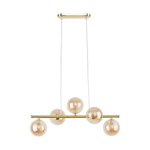 Lustră TK Lighting Estera 5, auriu, 4549