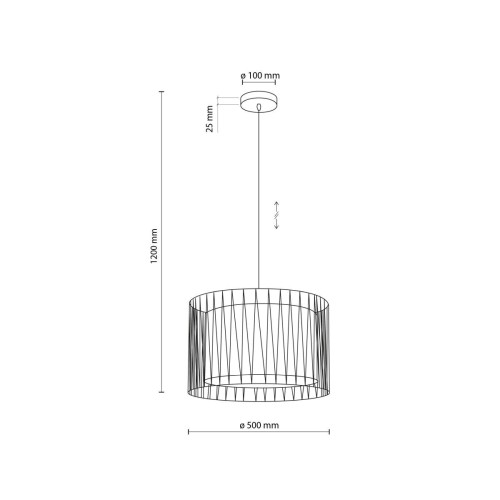 Lampă suspendată Harmony Nature 4557 TK 4557