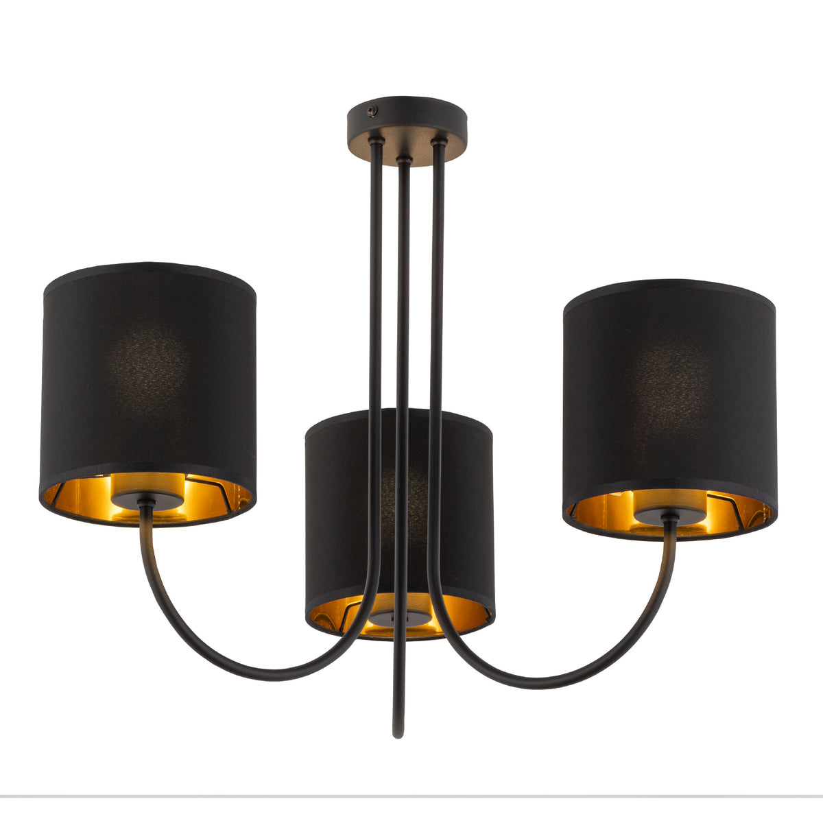 Plafonieră TK Lighting Torens 3, negru, 3 x E27, 4594