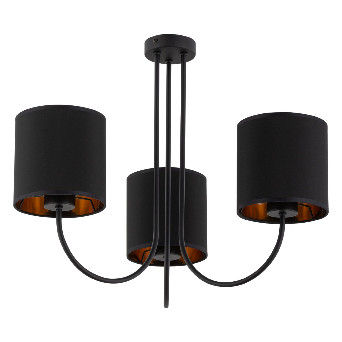 Plafonieră TK Lighting Torens 3, negru, 3 x E27, 4594