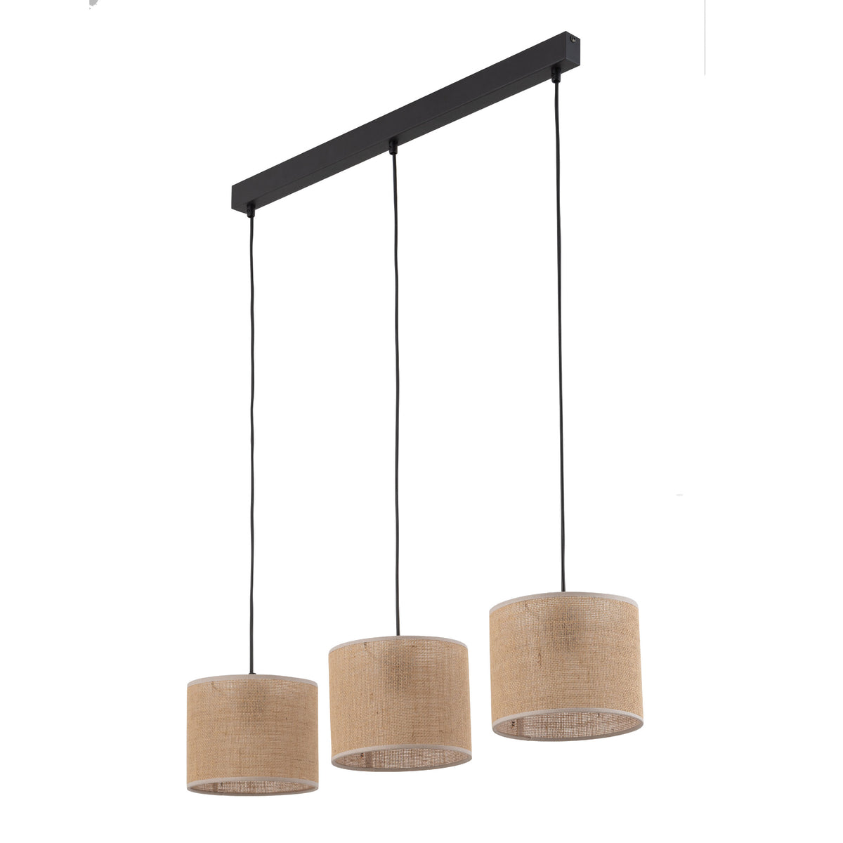 Lustră TK Lighting 3 Bară, iută, 3 x E27, 4597