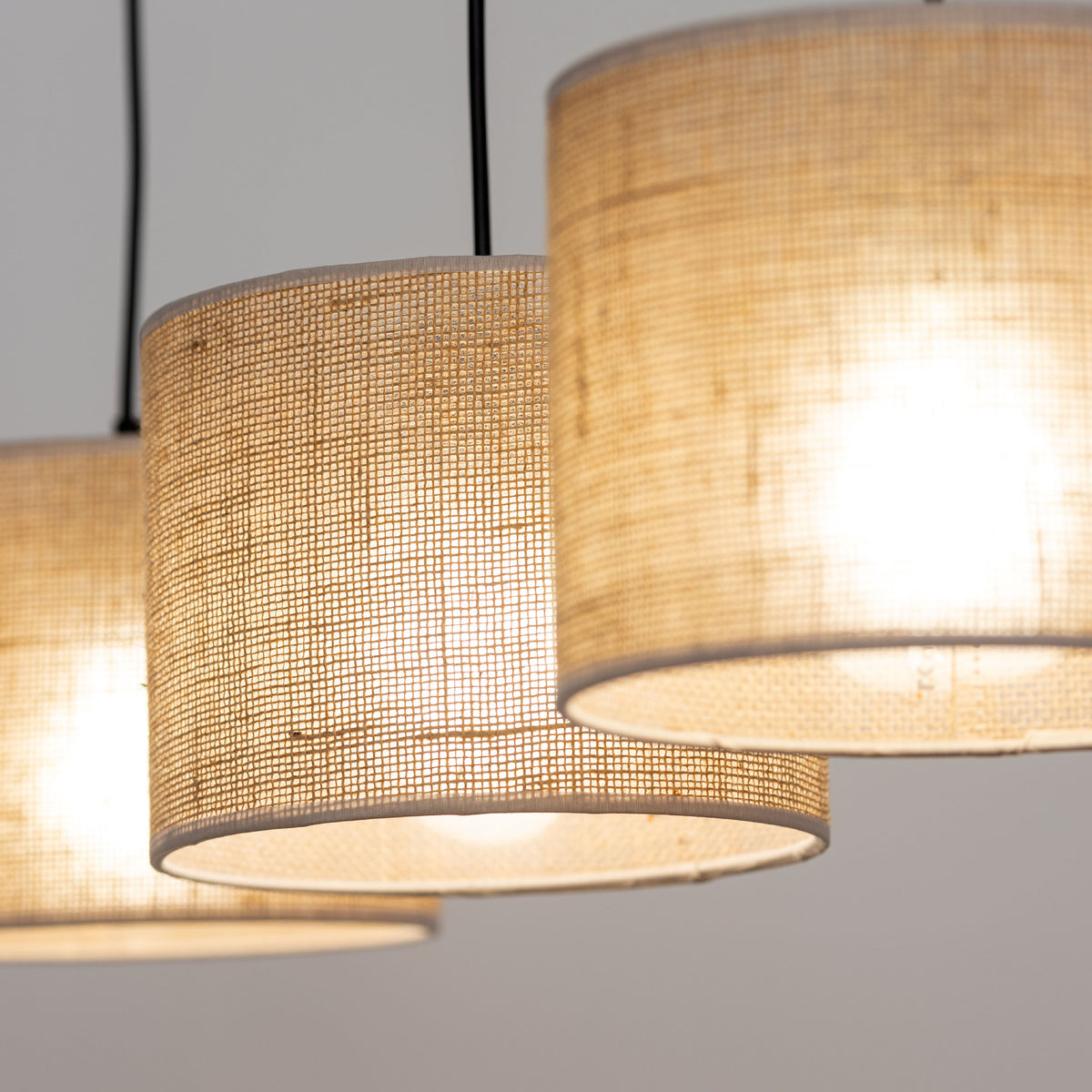 Lustră TK Lighting 3 Bară, iută, 3 x E27, 4597