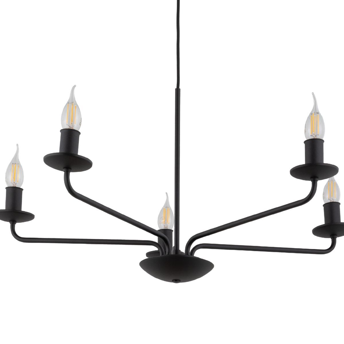 Lustră TK Lighting Limal 5, negru, 4612