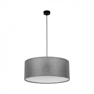 Lampă suspendată TK Lighting Earth, gri, 4654