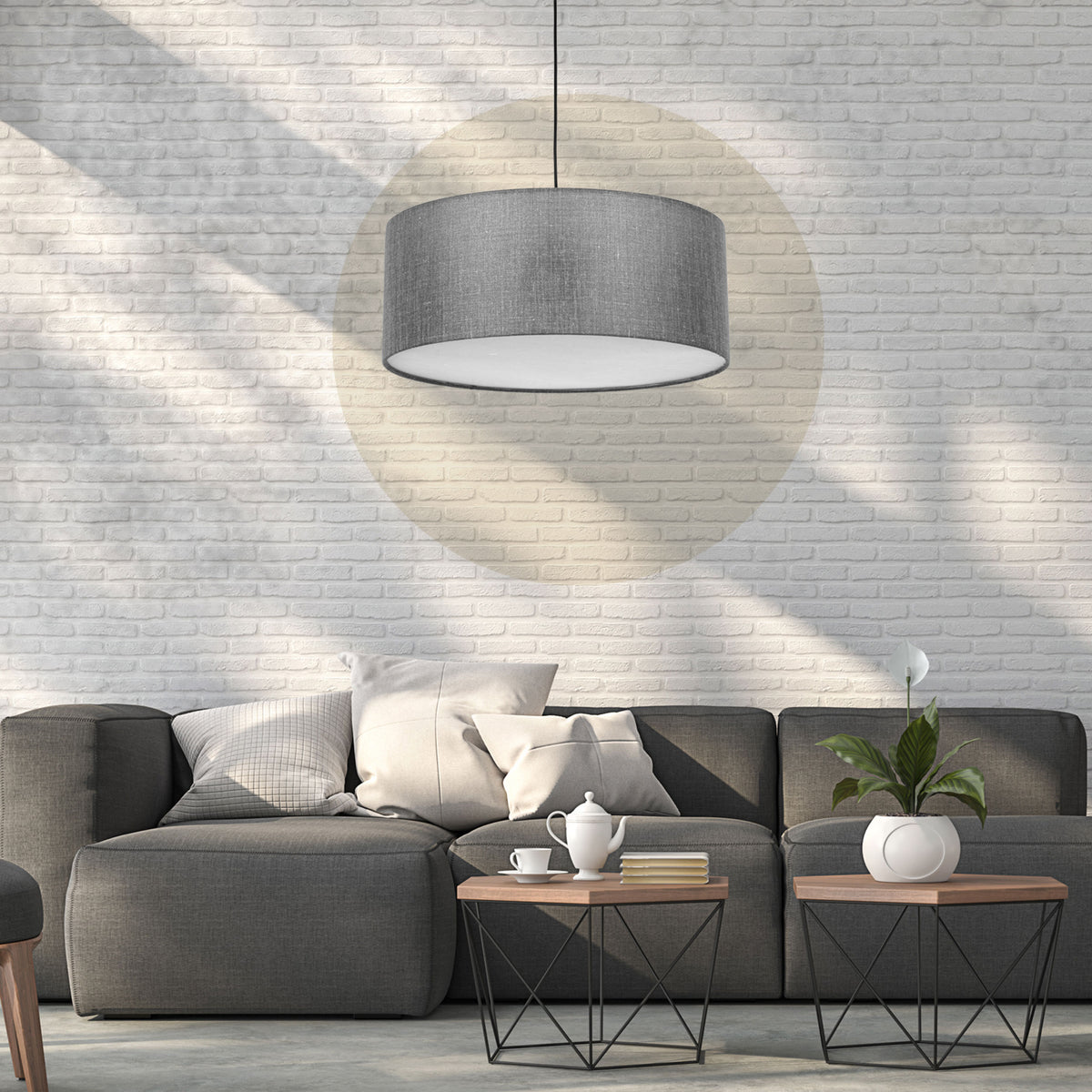 Lampă suspendată Earth Grey 4654 TK 4654