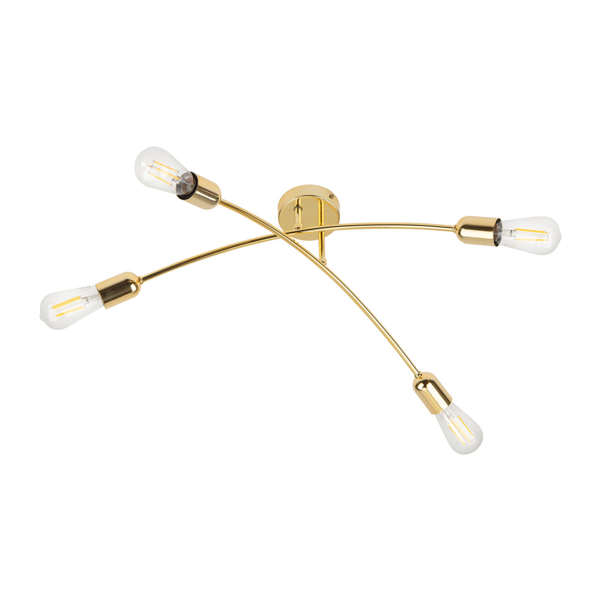 Plafonieră TK Lighting Helix 4, auriu, 4 x E27, 4688