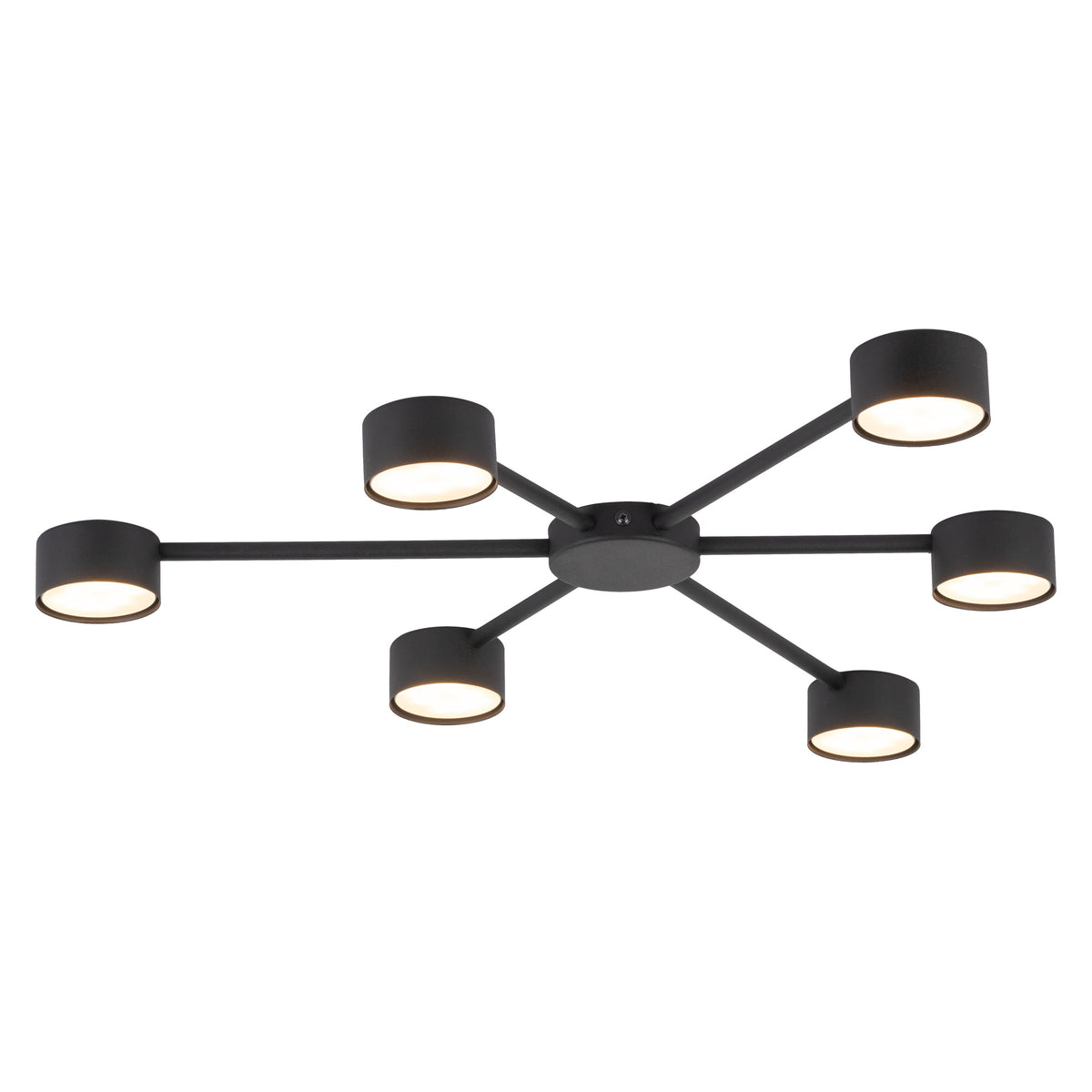 Aplică TK Lighting Avia 6, negru, 6 x GX53, 4692