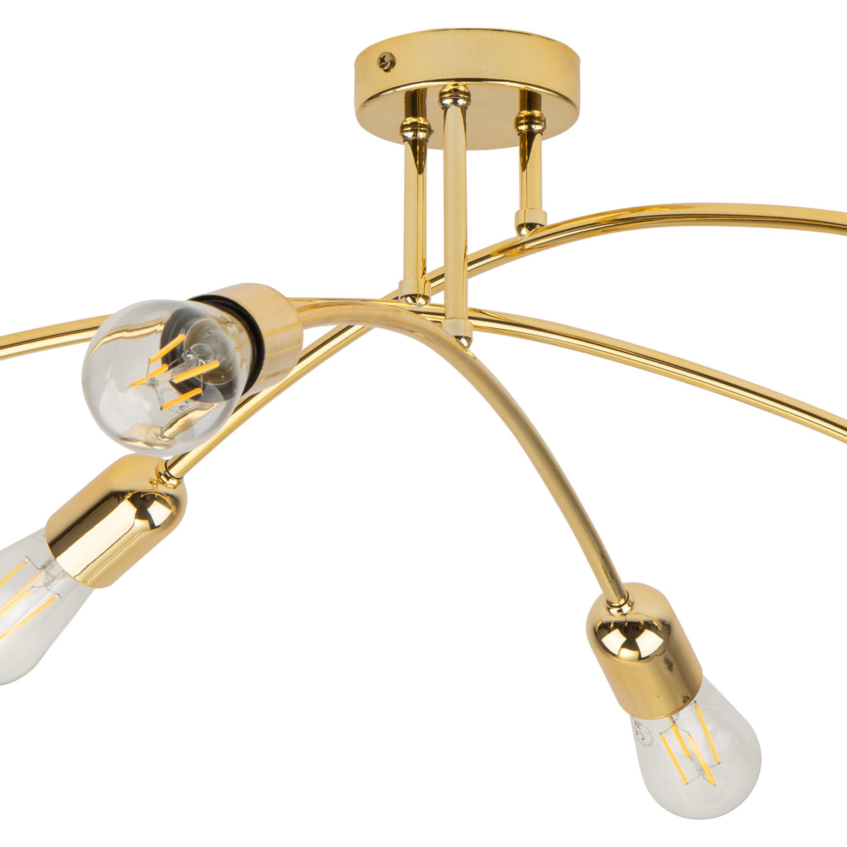 Plafonieră TK Lighting Helix 6, auriu, 4699