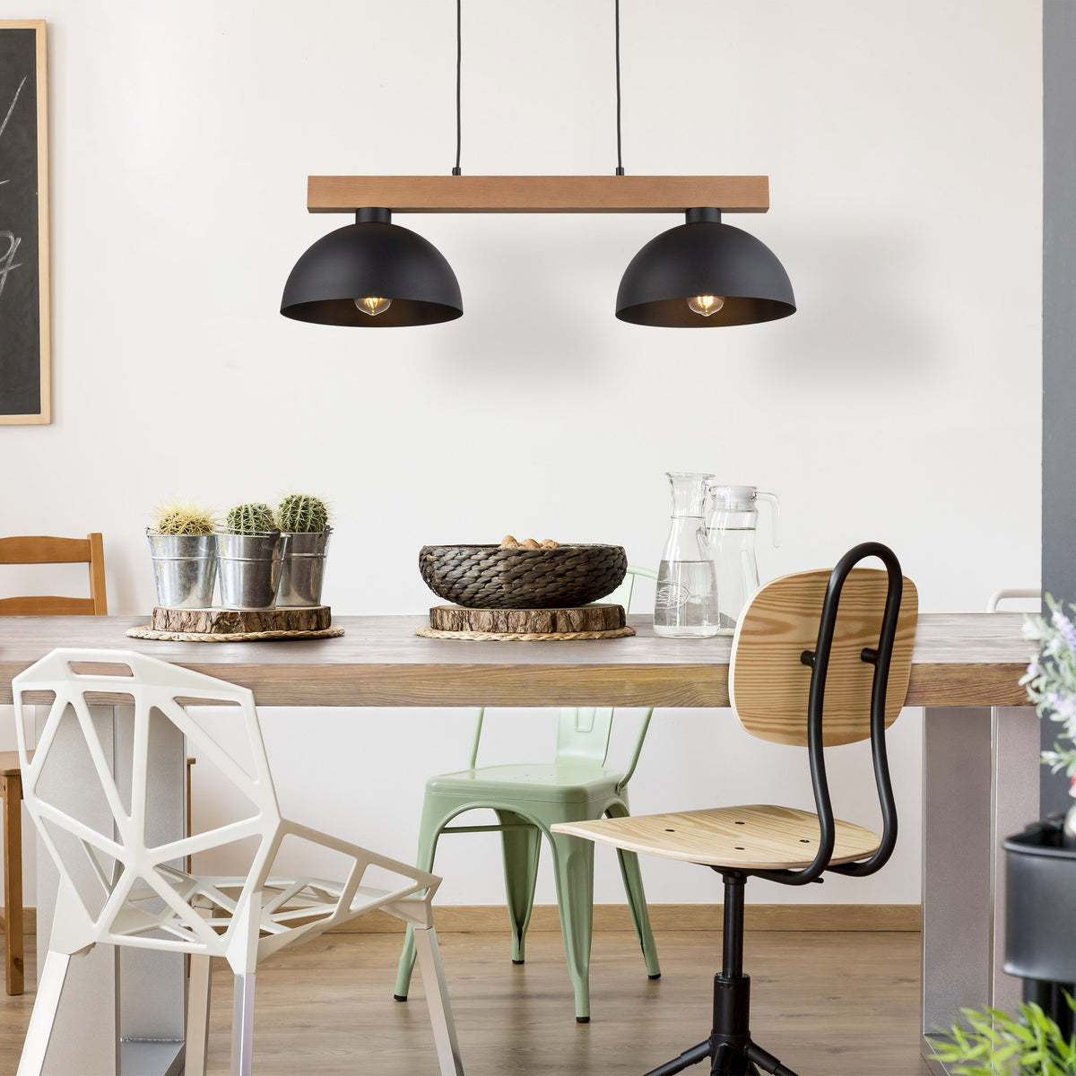 Lampa suspendată Oslo Black 2 4711 TK 4711
