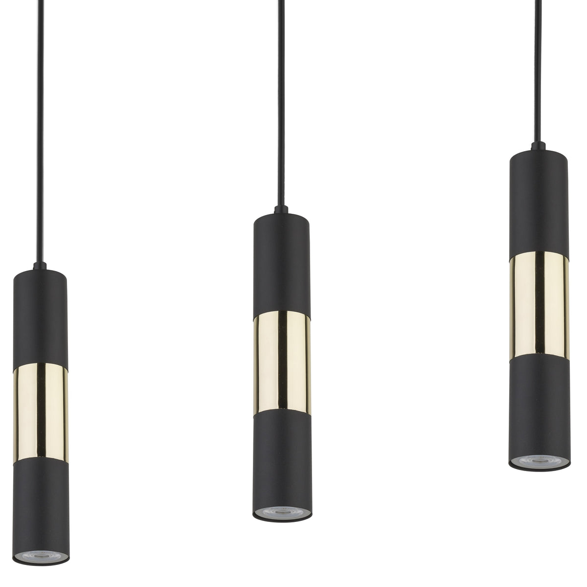 Lustră TK Lighting Vivien 3 Bară, negru, auriu, 3 x GU10, 4757