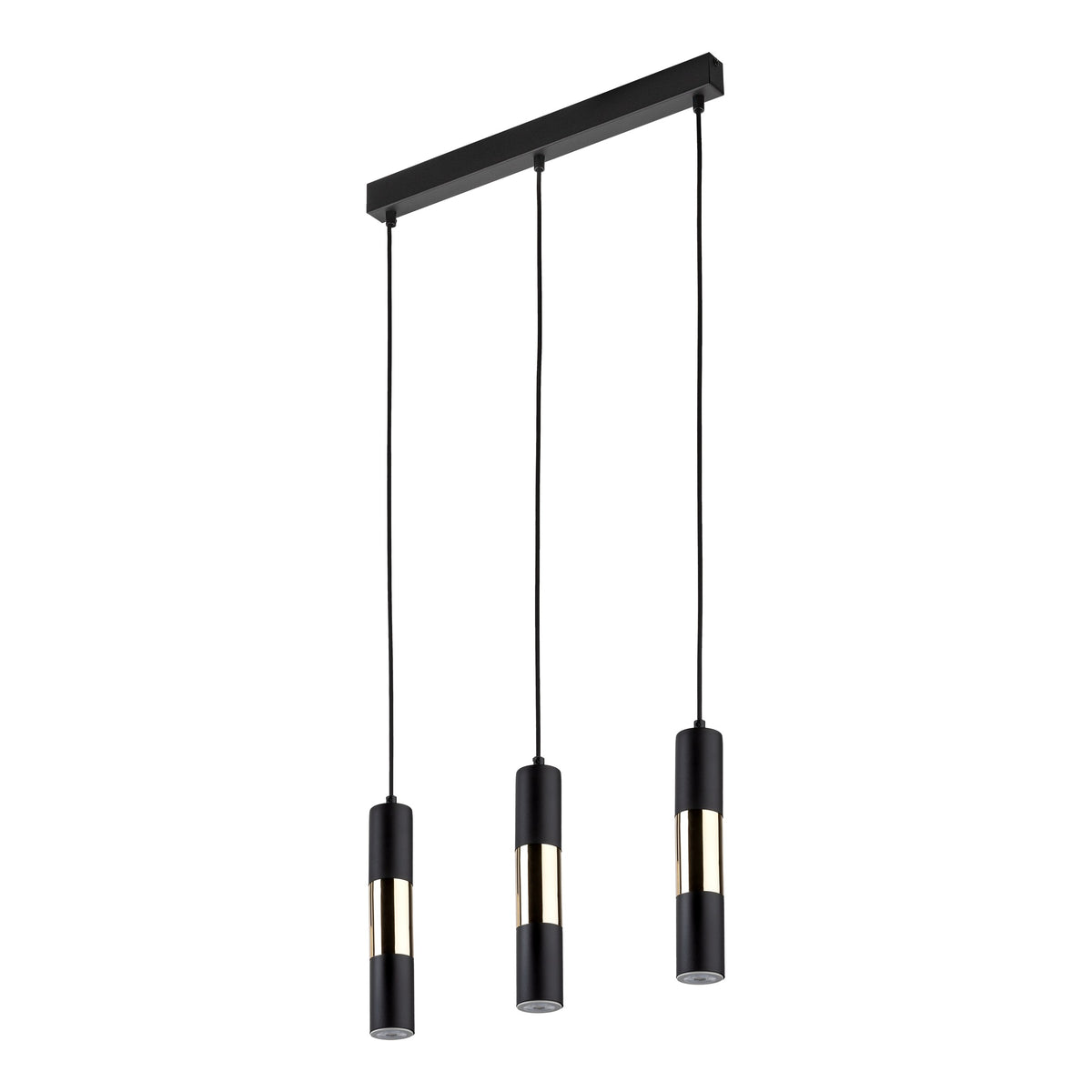Lustră TK Lighting Vivien 3 Bară, negru, auriu, 3 x GU10, 4757