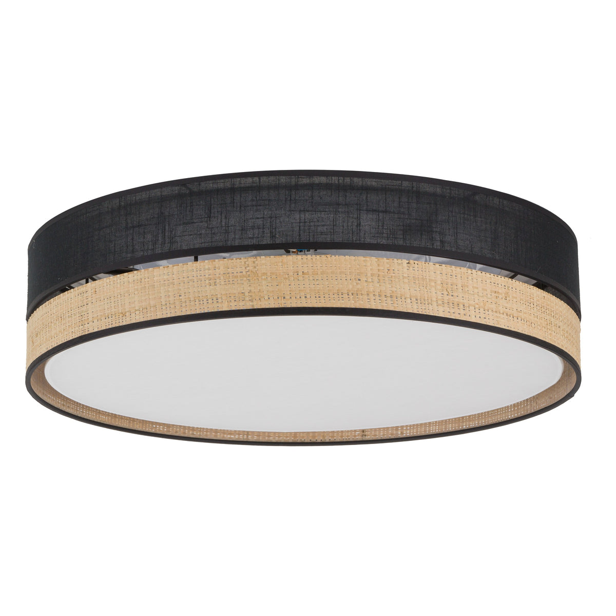 Plafonieră TK Lighting Paglia 4 450, negru, 4 x E27, 4763