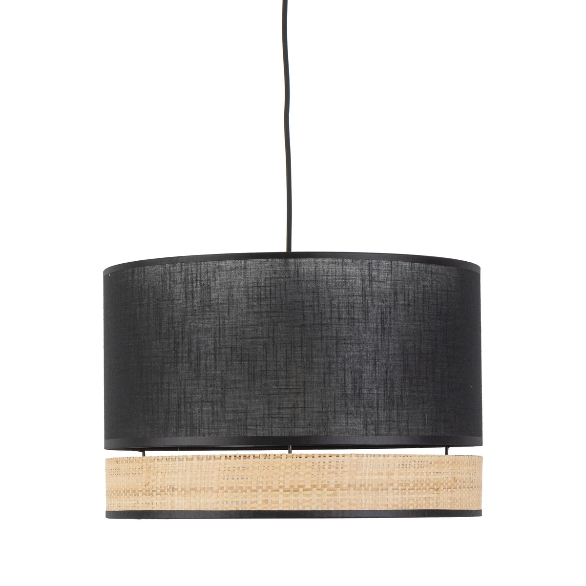 Pendul TK Lighting Paglia 1 380, negru, 4767