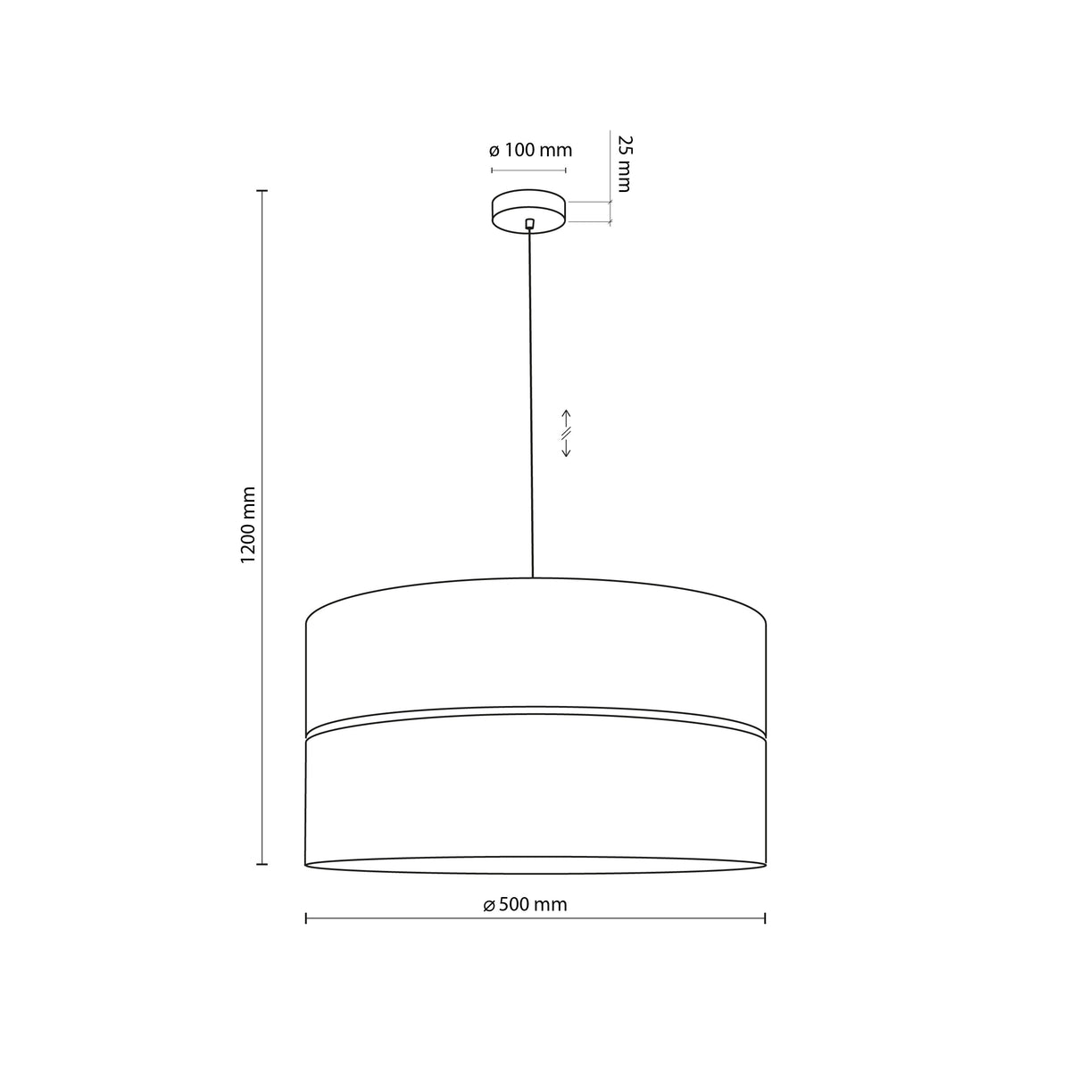 Lampa suspendată Nicol 3 4798 TK 4798