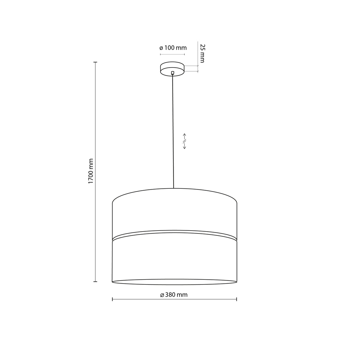 Lampa suspendată Nicol 4799 TK 4799