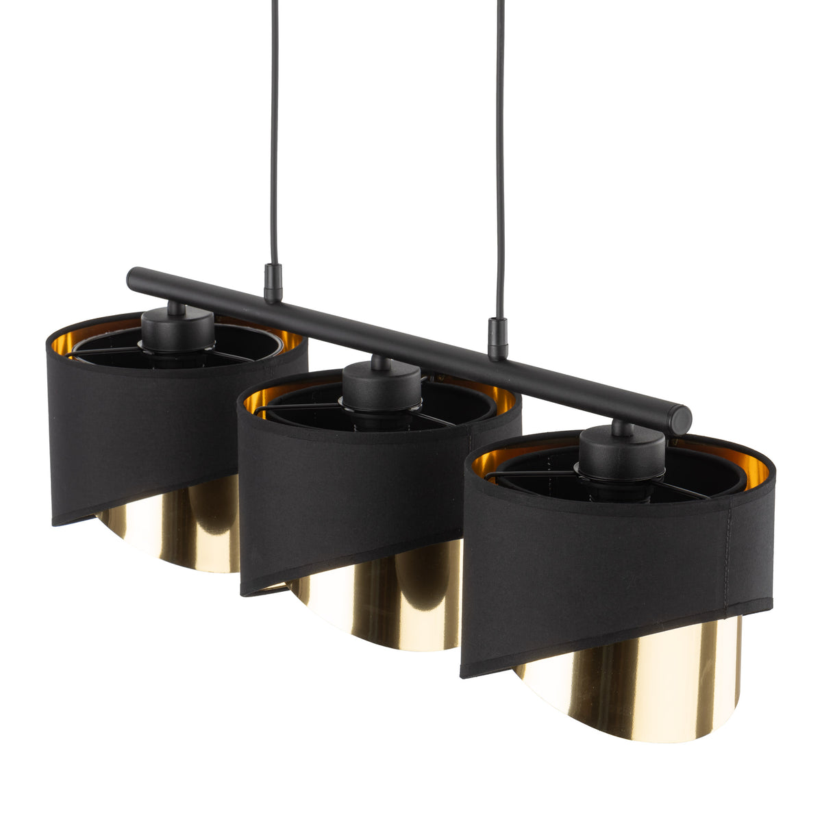 Lustră TK Lighting Grant 3, negru, 3 x E27, 4824
