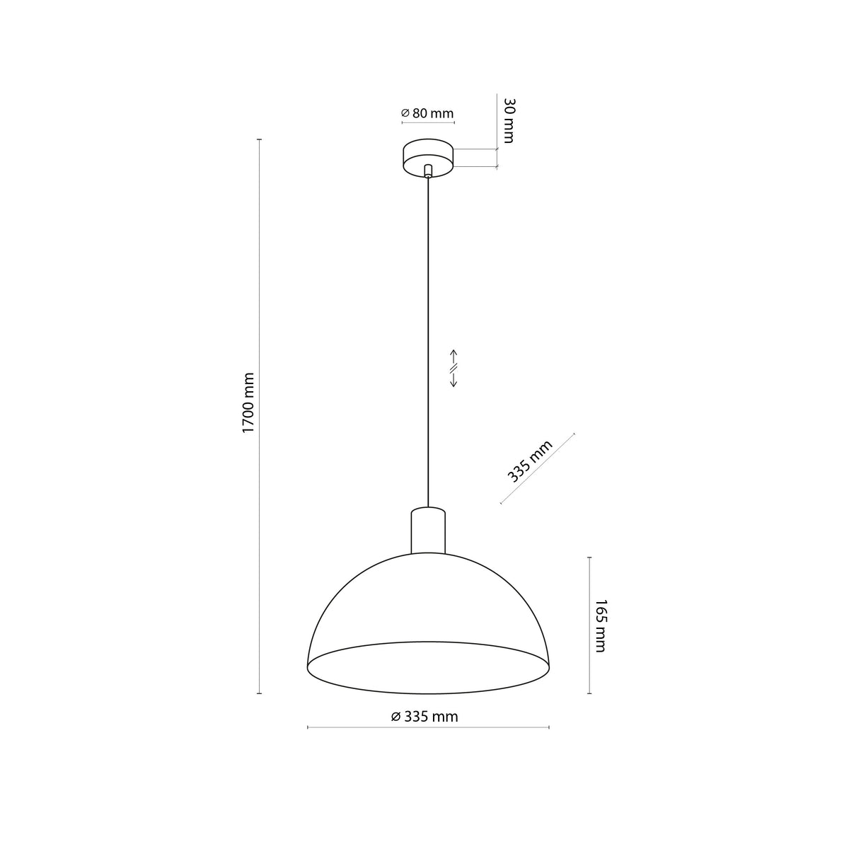 Lampa suspendată Oslo White 4851 TK 4851