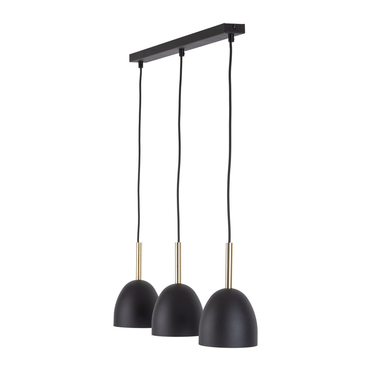 Lustră TK Lighting Nord 3, negru, 3 x E27, 4871
