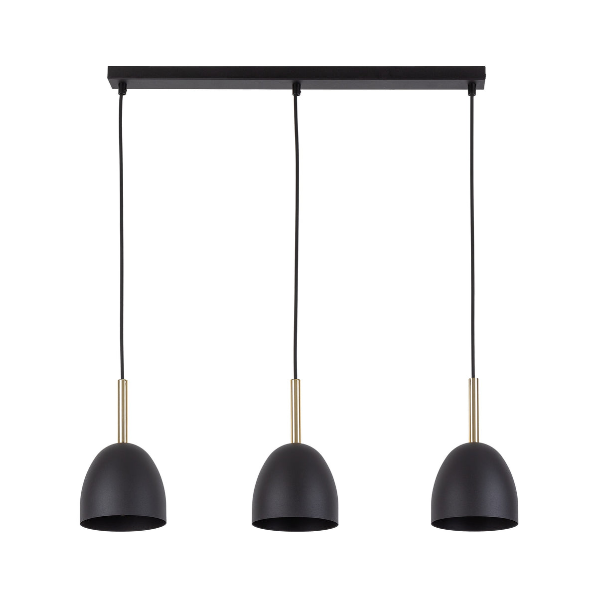 Lustră TK Lighting Nord 3, negru, 3 x E27, 4871