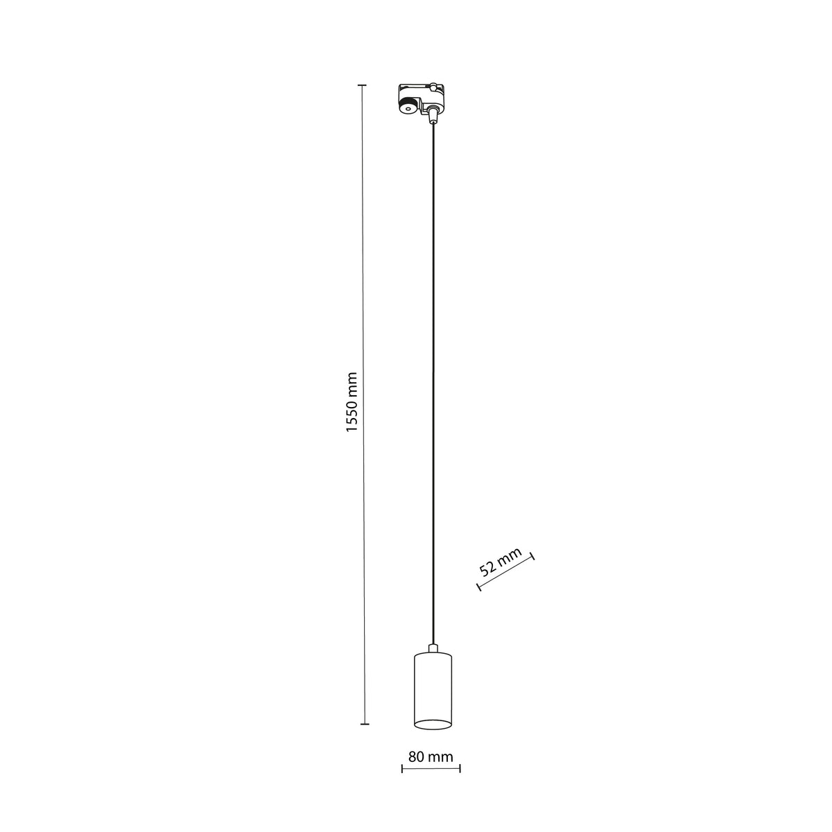 Spot pe șină TK Lighting Tracer Top 1, alb, 4934