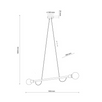 Lampa suspendata Helix Wood 1 brat, 2x E27 15W 4948