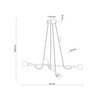 Lampa suspendata Helix Wood 2 brate, 2x E27 15W 4949