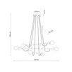 Lampa suspendata Helix Wood 3 brate, 6x E27 15W 4950