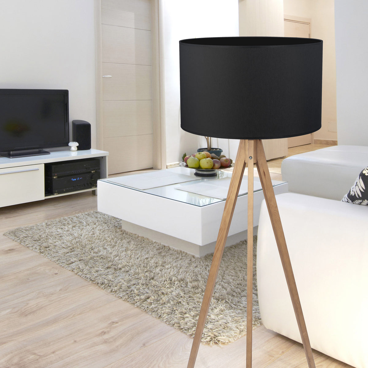 Lampadar TK Lighting Treviso 1 Fsc 100% SA-COC-006060, negru, 5039
