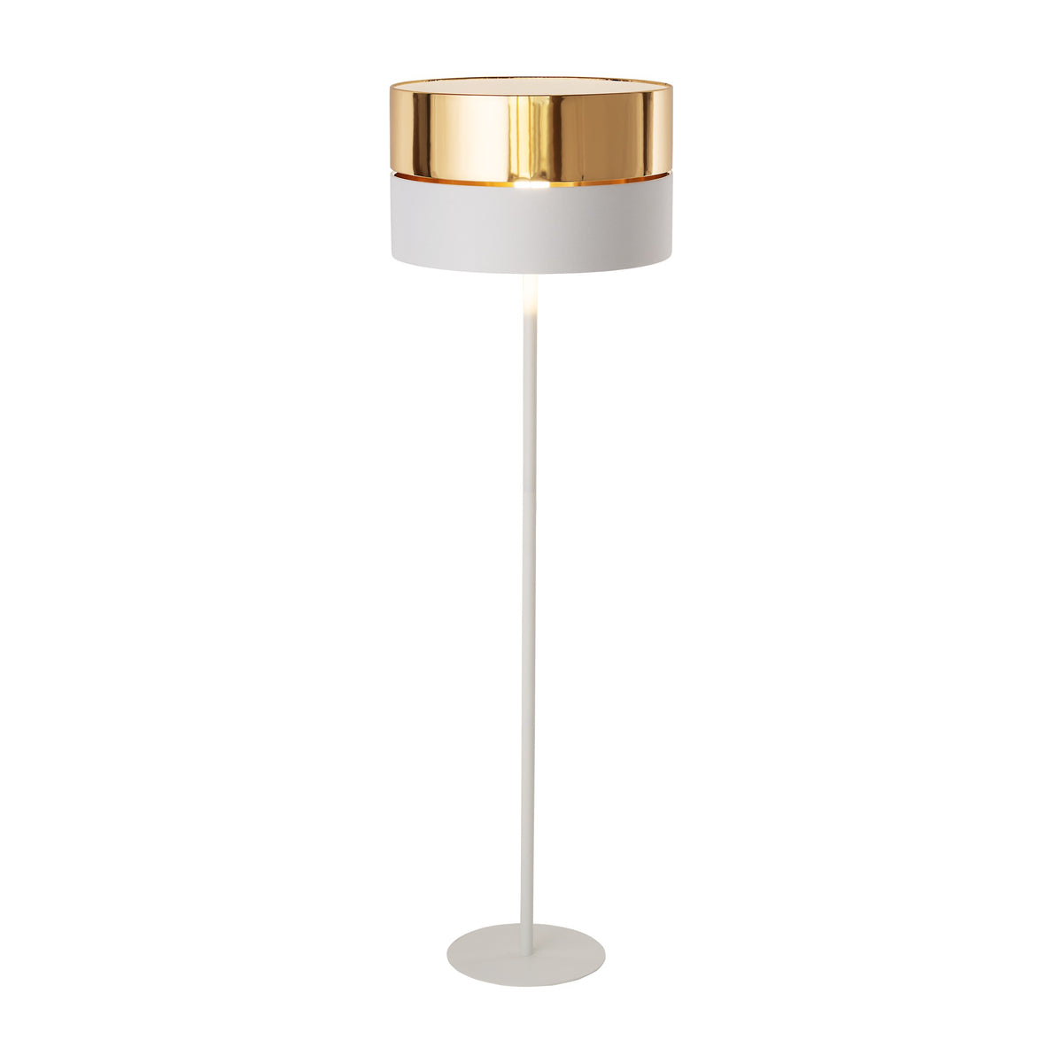 Lampadar TK Lighting Hilton 1, alb, auriu, 5074