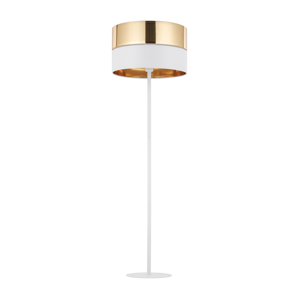 Lampadar TK Lighting Hilton 1, alb, auriu, 5074
