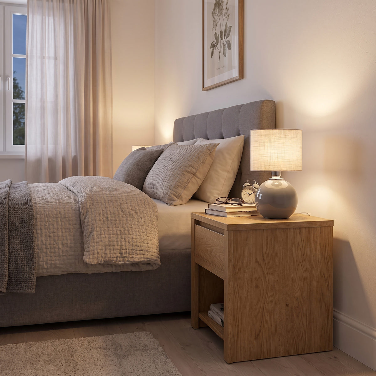 Veioză TK Lighting Palla Small 1, gri, 5086