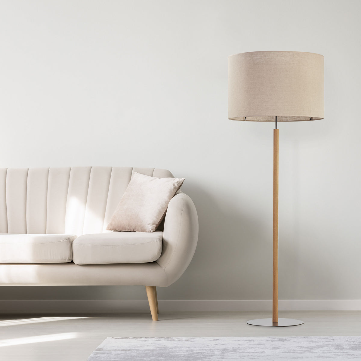 Lampadar TK Lighting Deva 1, natur, 5199