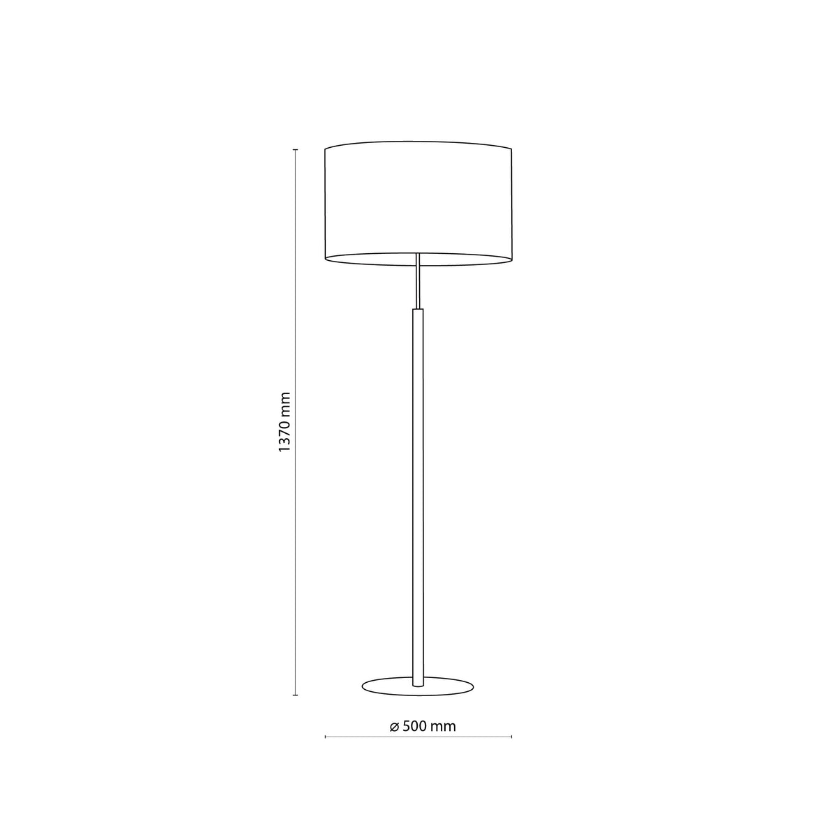 Lampadar TK Lighting Deva 1, natur, 5199