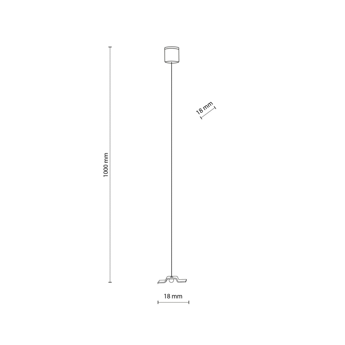 Spot pe șină TK Lighting Tracer Set de Suspendare, alb, 5305