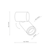 Plafoniera Jet White 5393