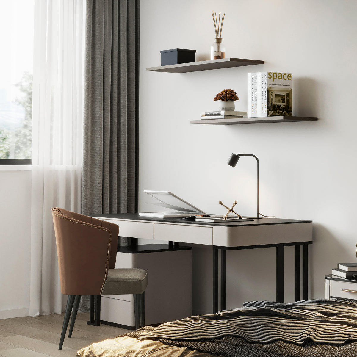 Lampadar Logan Black 5414