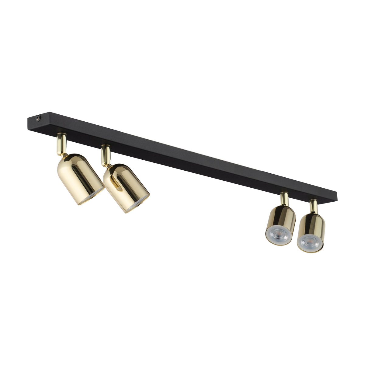 Plafonieră TK Lighting Top 4, negru, auriu, 4 x GU10, 5619