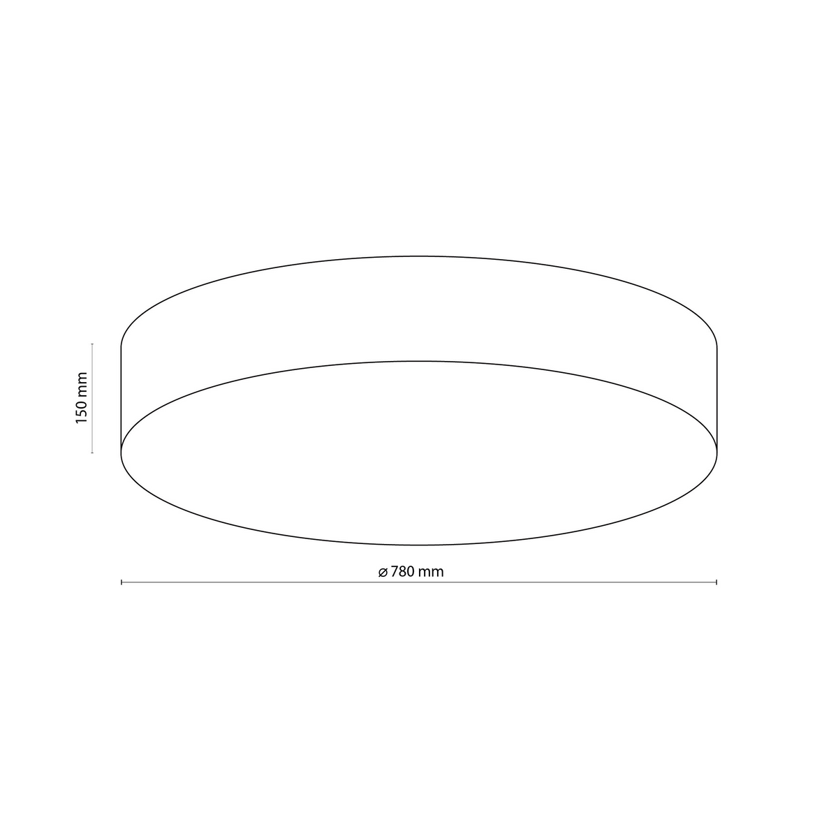 Plafonieră TK Lighting 6 780, in / negru, 5638