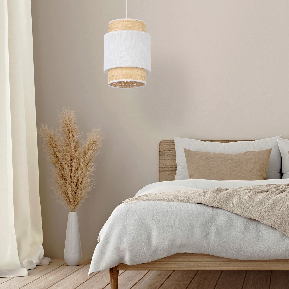 Pendul TK Lighting Boho 1 200, alb, 5652