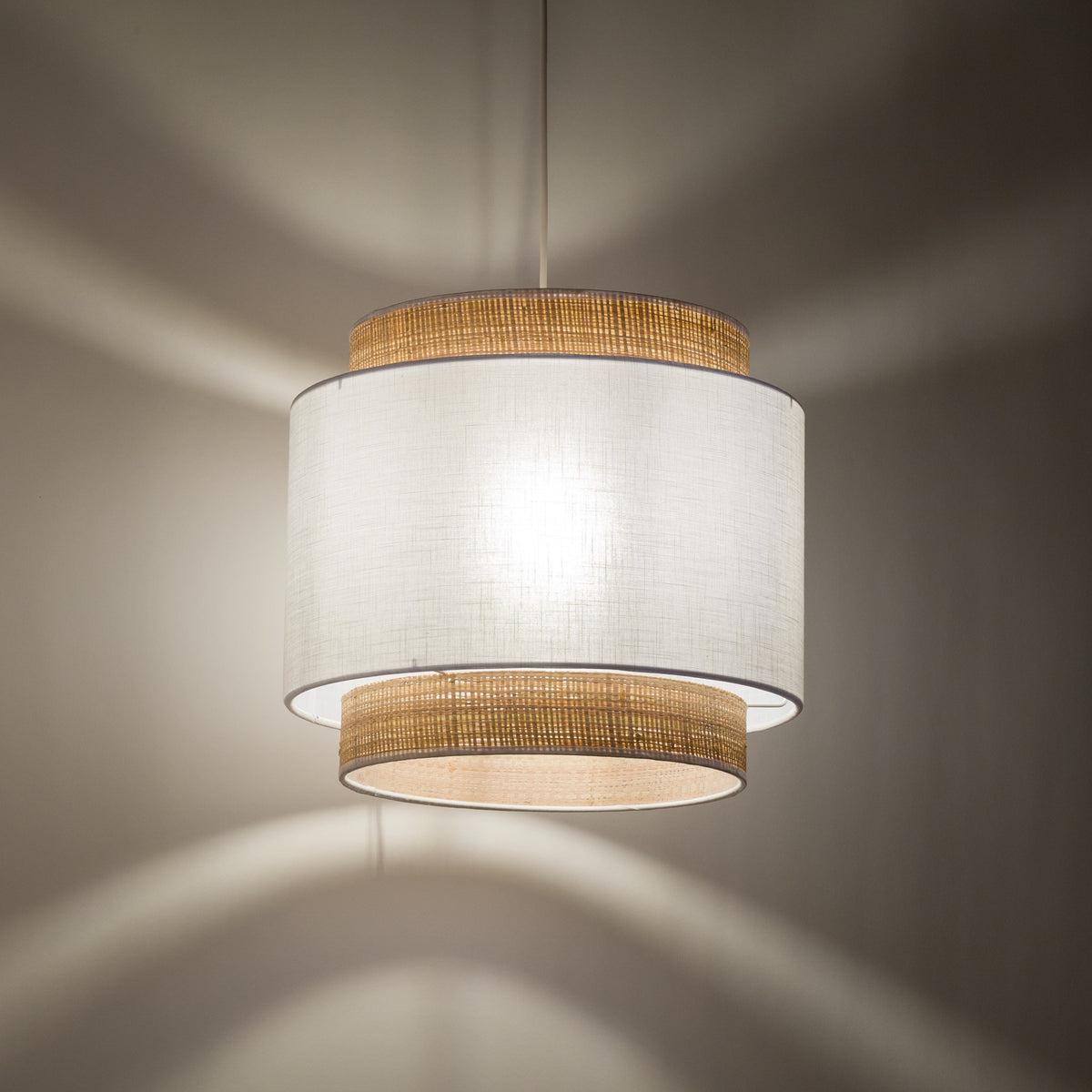 Pendul TK Lighting Boho 1, alb, 5653