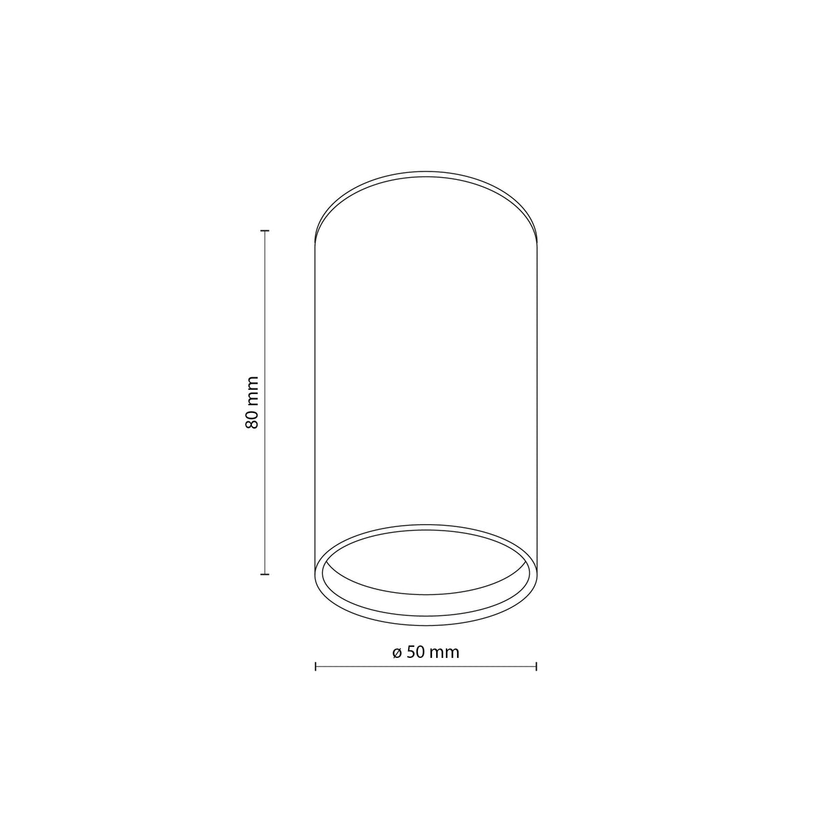 Plafonieră TK Lighting Top 1, auriu, 5736