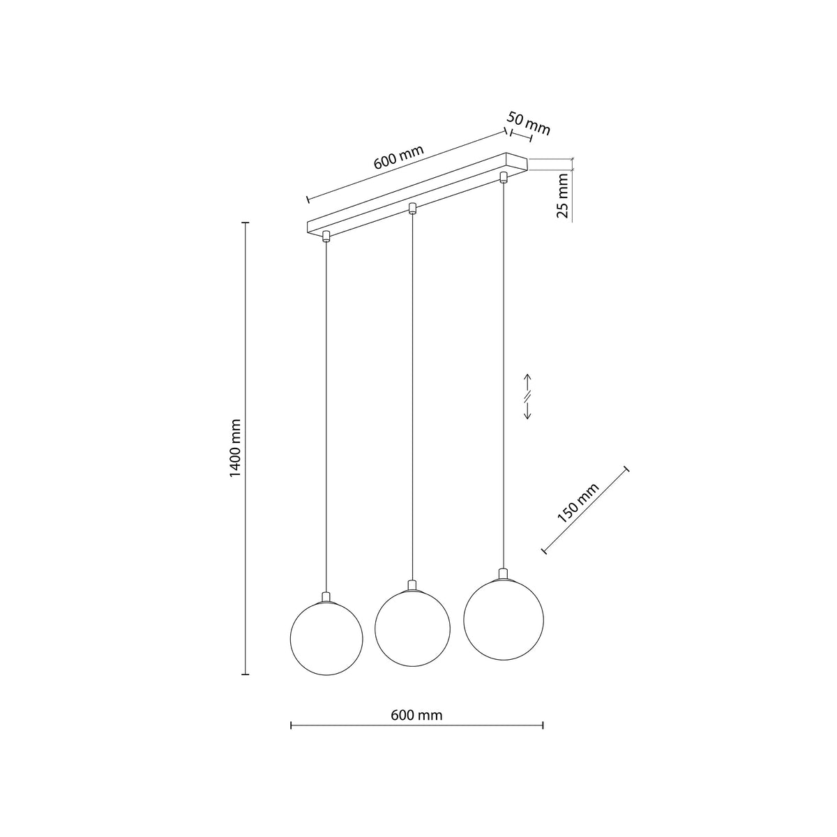 Lustră TK Lighting Elena 3, 3 x G9, 5746
