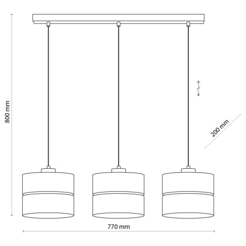 Lampa suspendată Eco 3 5771 TK 5771