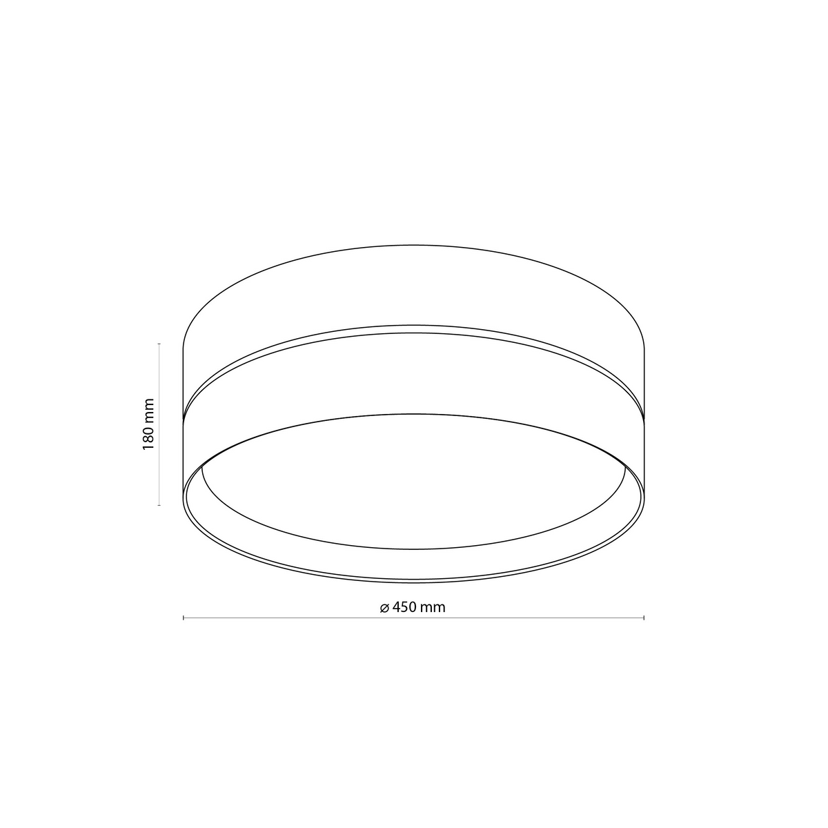 Plafonieră TK Lighting Eco 4 450, 5775