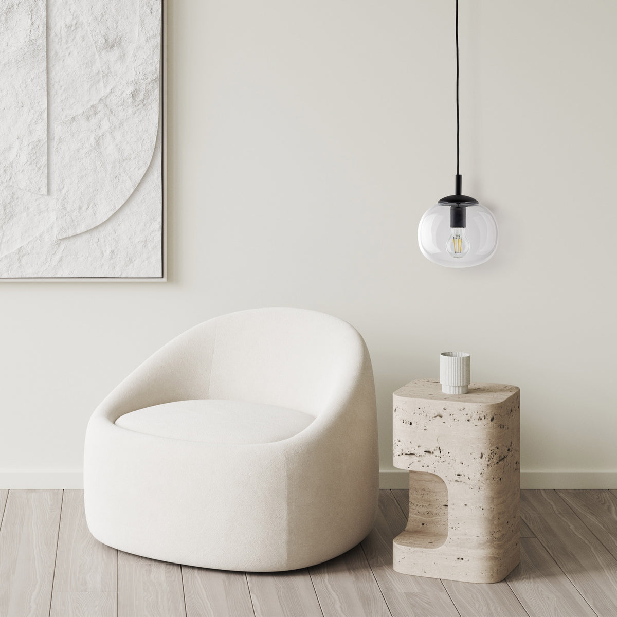 Lampa suspendată Vibe Transparent 1 200 TK 5823
