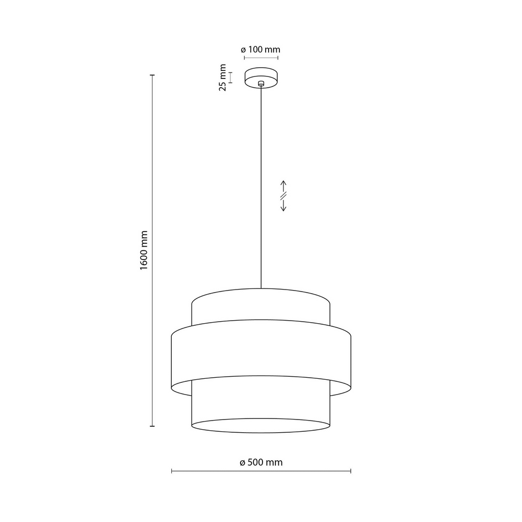 Lampa suspendată Trio Juta 2758 TK 2758