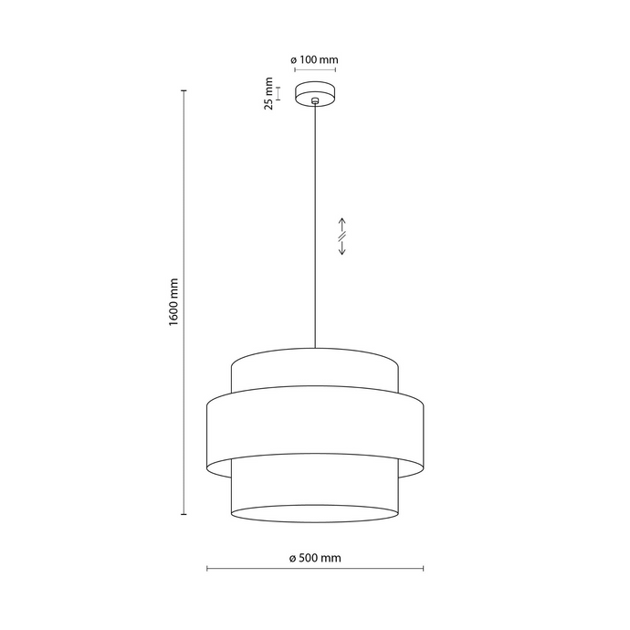 Lampa suspendată Trio Juta 2758 TK 2758