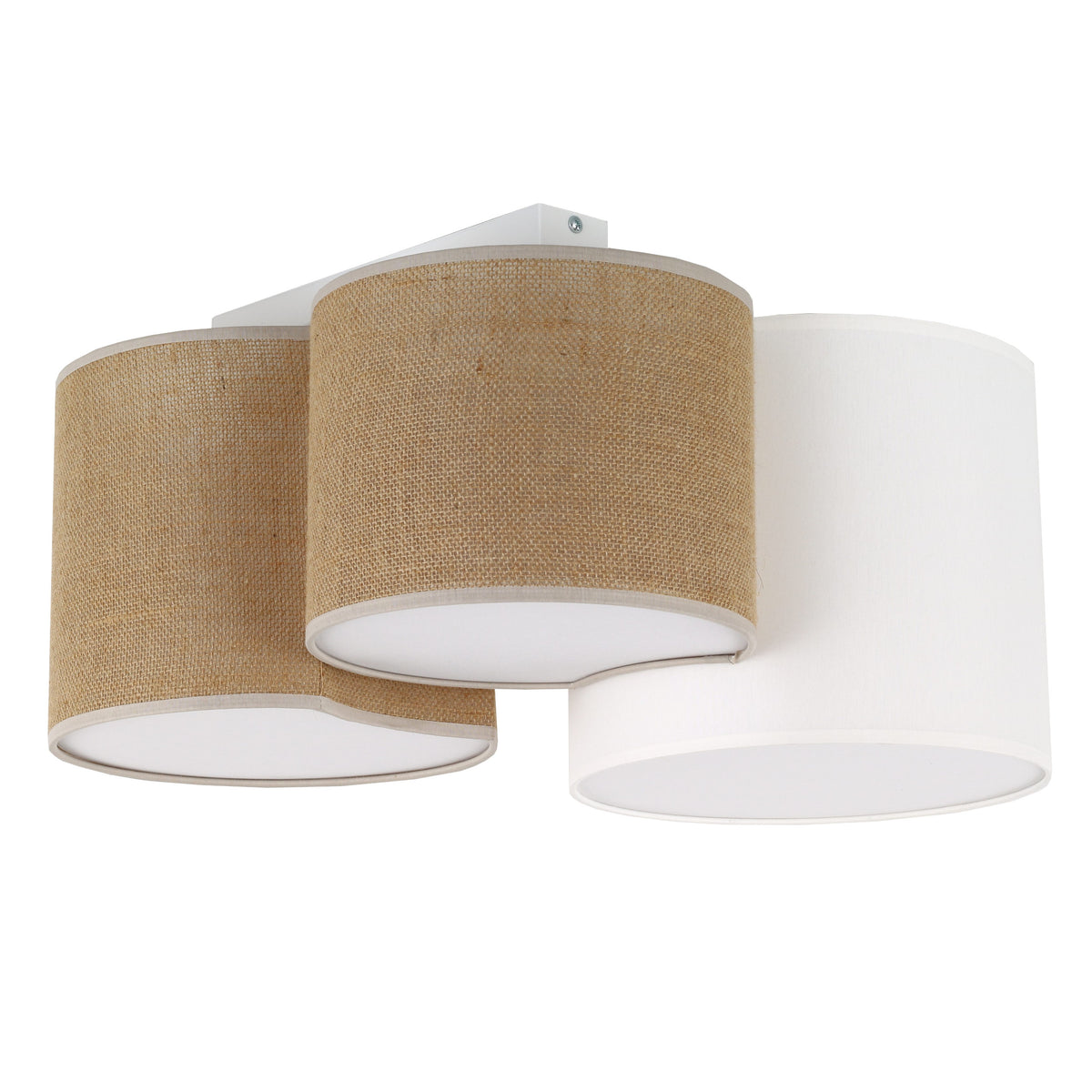 Plafonieră TK Lighting Mona 3, iută, 3 x E27, 5907
