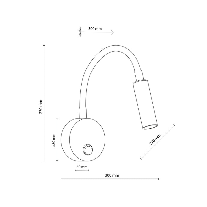 Aplica de perete Lagos White 5921