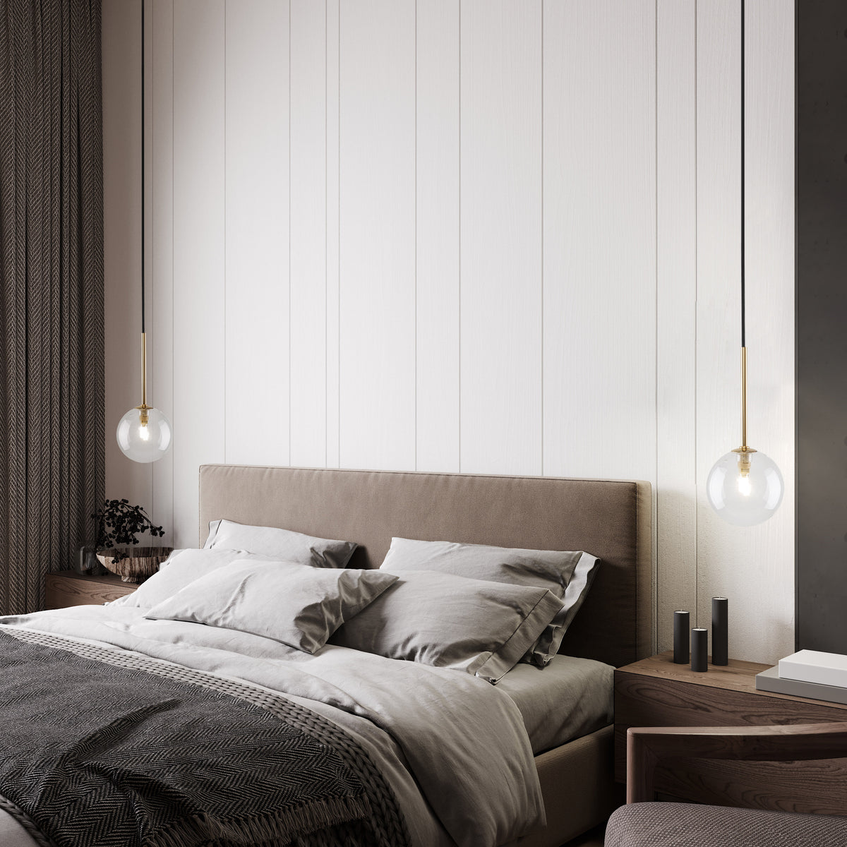 Pendul TK Lighting Nilos 1, negru, auriu, 5941